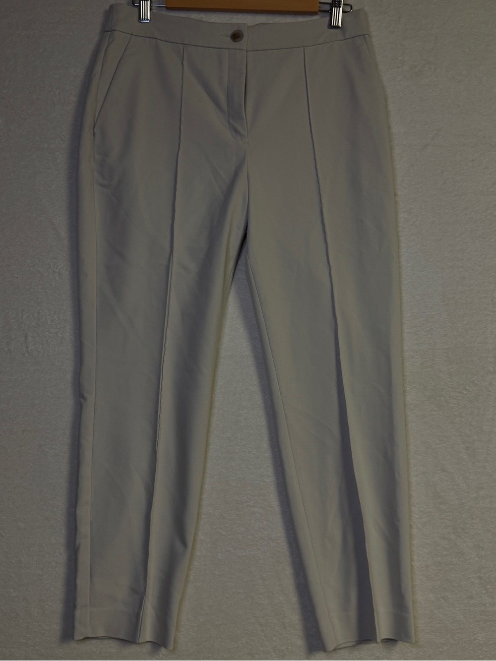Express Women's Creme Straight-Leg Trousers